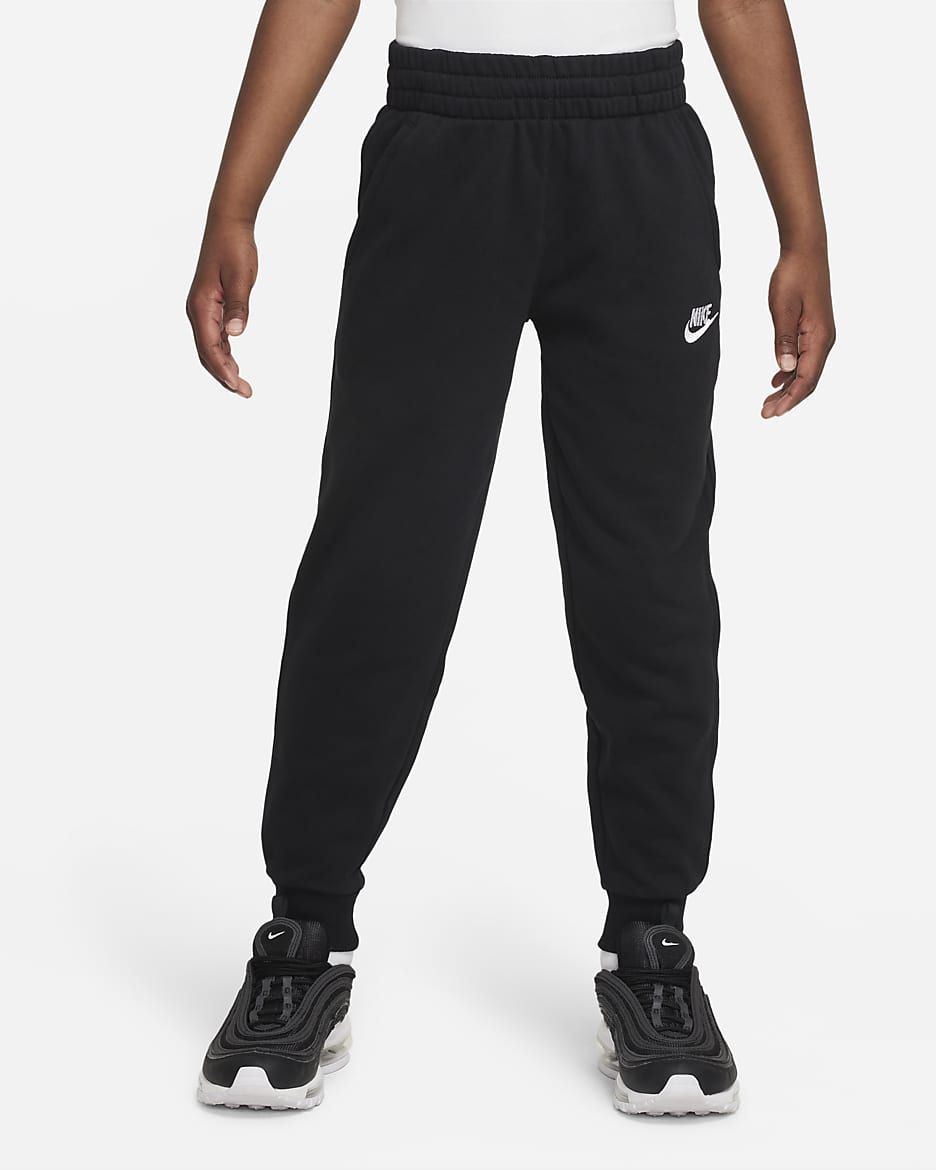 Nike club black sweatpants deals